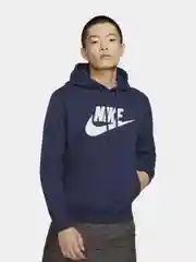 Синий флисовое худи-пуловер Nike Sportswear мужское