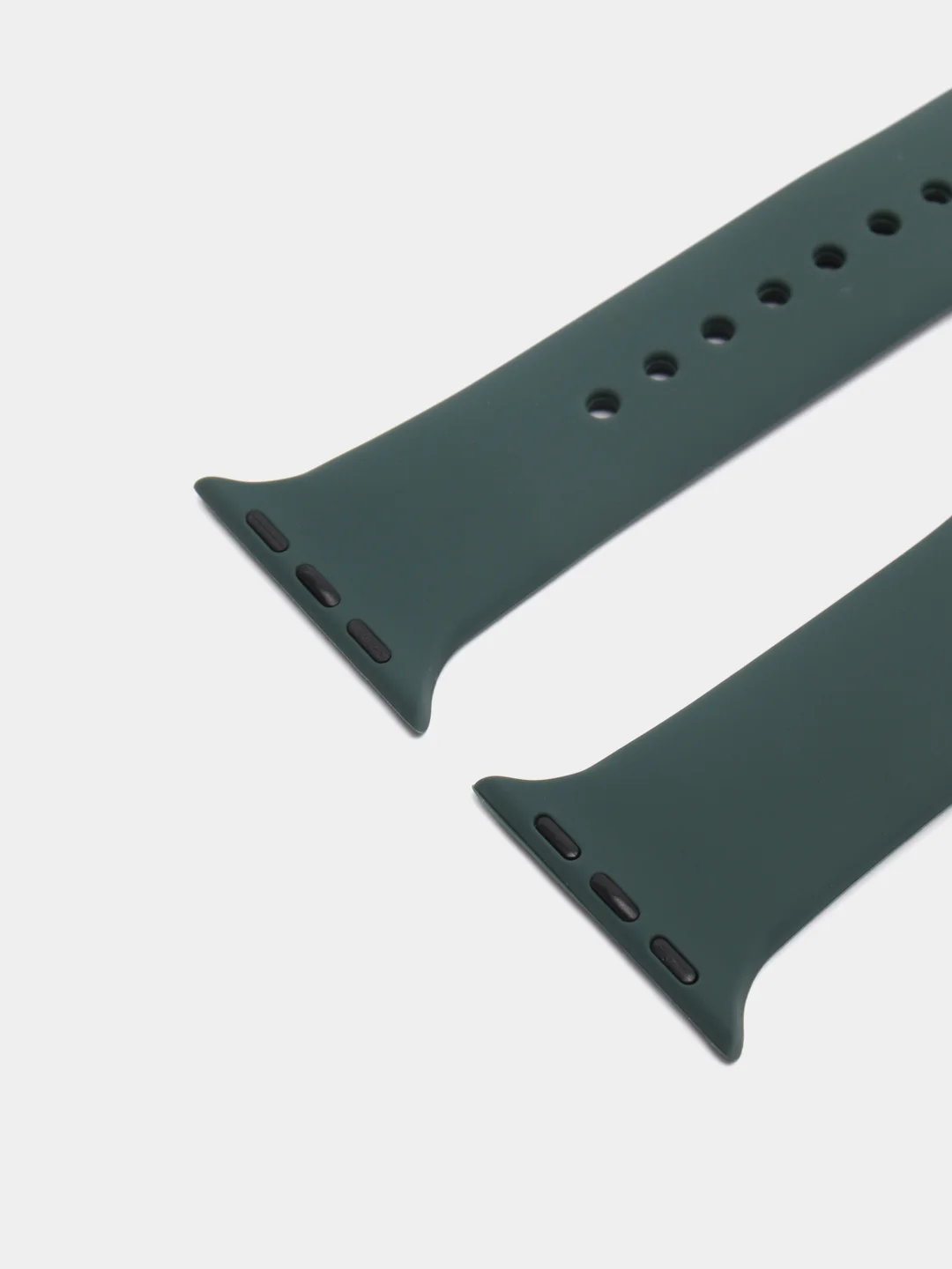 Тёмно-зелёный силиконовый ремешок для Apple Watch