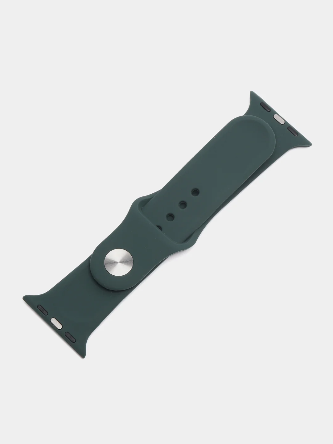 Тёмно-зелёный силиконовый ремешок для Apple Watch