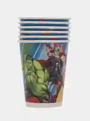 Marvel. Набор бумажных стаканов, синий лого, 6 шт*250 мл