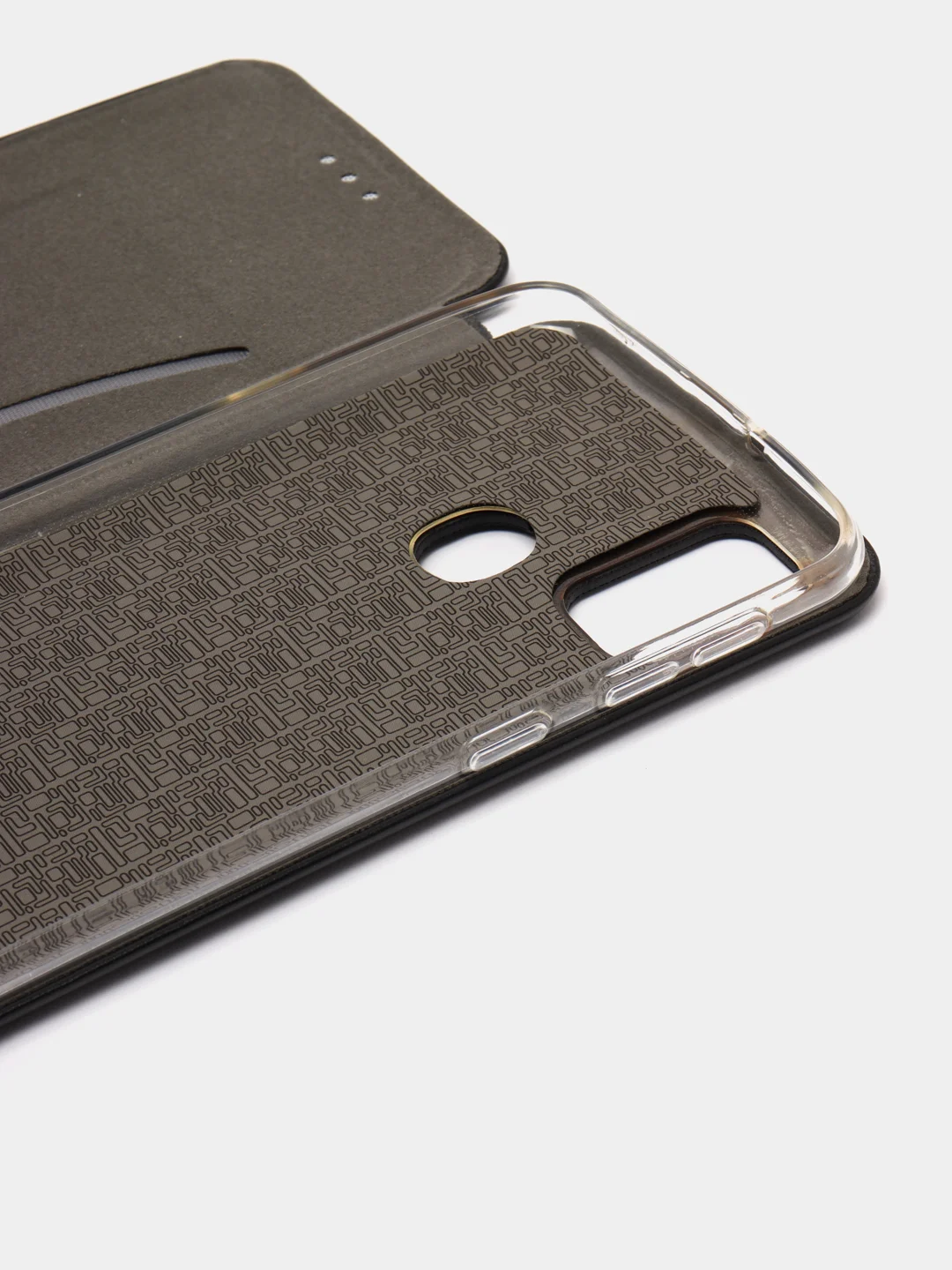 Черный чехол-книжка для Samsung Galaxy M 21, экокожа (Самсунг М 21), M21