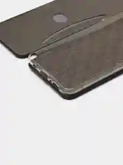 Черный чехол-книжка для Samsung Galaxy M 21, экокожа (Самсунг М 21), M21