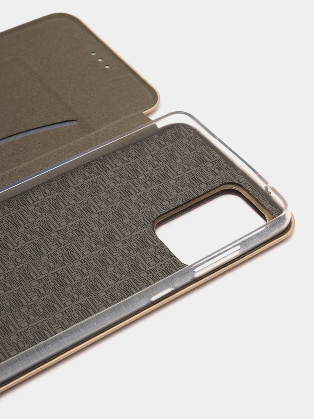 Золотой чехол-книжка для Samsung Galaxy A 52, экокожа (Самсунг А 52)