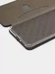 Черный чехол-книжка для Xiaomi Mi 10 lite / Mi 10lite / Сяоми Ми 10 лайт / Сяоми Ми 10лайт