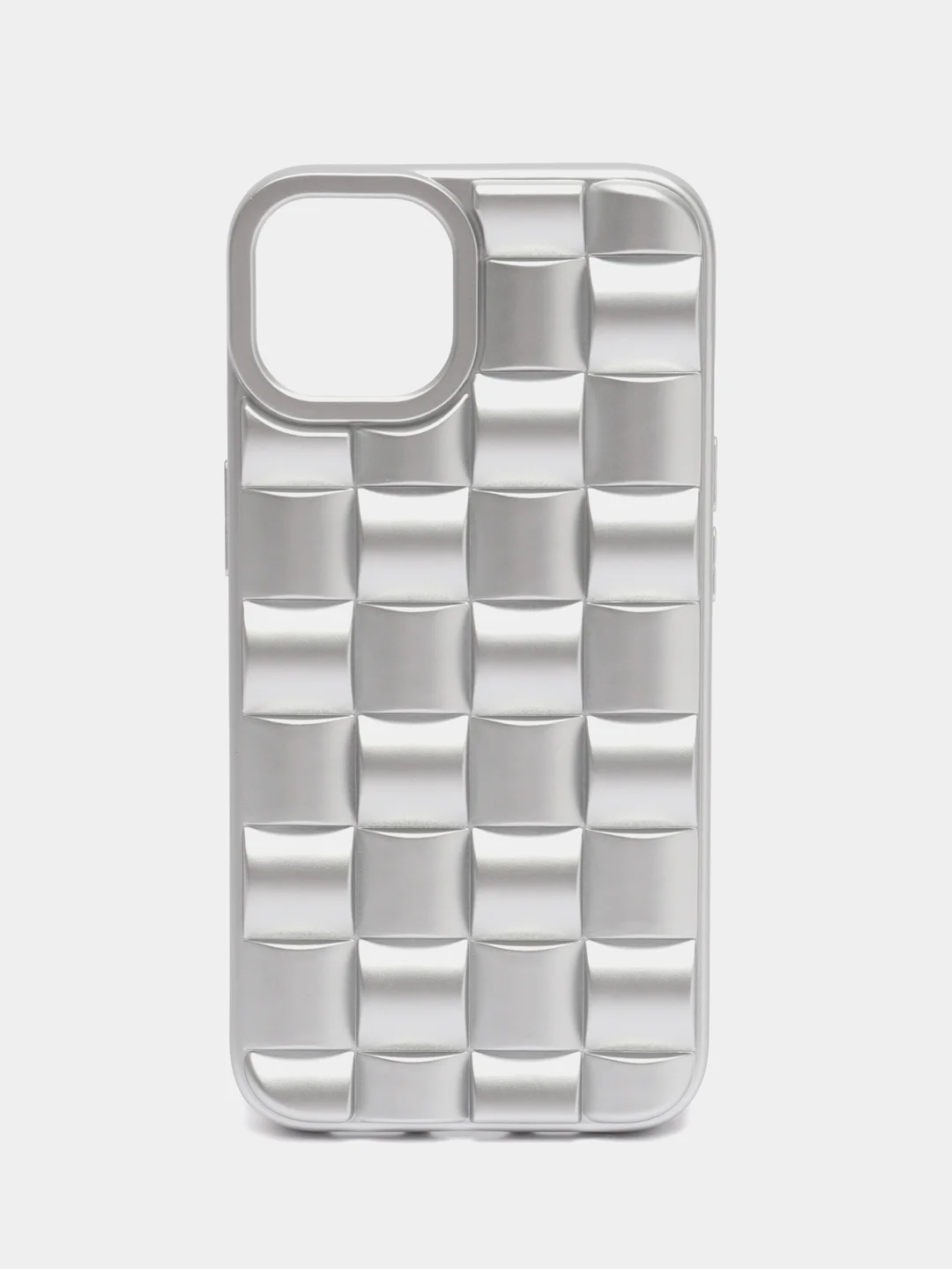Серый металлик чехол для iPhone 14, 13, 12, 11, Pro, Max, Mini, Plus, 7, 8, SE 2