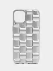 Серый металлик чехол для iPhone 14, 13, 12, 11, Pro, Max, Mini, Plus, 7, 8, SE 2