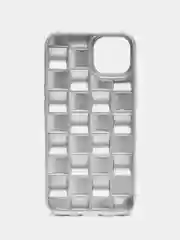 Серый металлик чехол для iPhone 14, 13, 12, 11, Pro, Max, Mini, Plus, 7, 8, SE 2