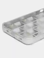 Серый металлик чехол для iPhone 14, 13, 12, 11, Pro, Max, Mini, Plus, 7, 8, SE 2