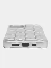 Серый металлик чехол для iPhone 14, 13, 12, 11, Pro, Max, Mini, Plus, 7, 8, SE 2