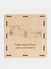 Черный копилка деревянная для денег,  в сборе, копилка тик ток 50500