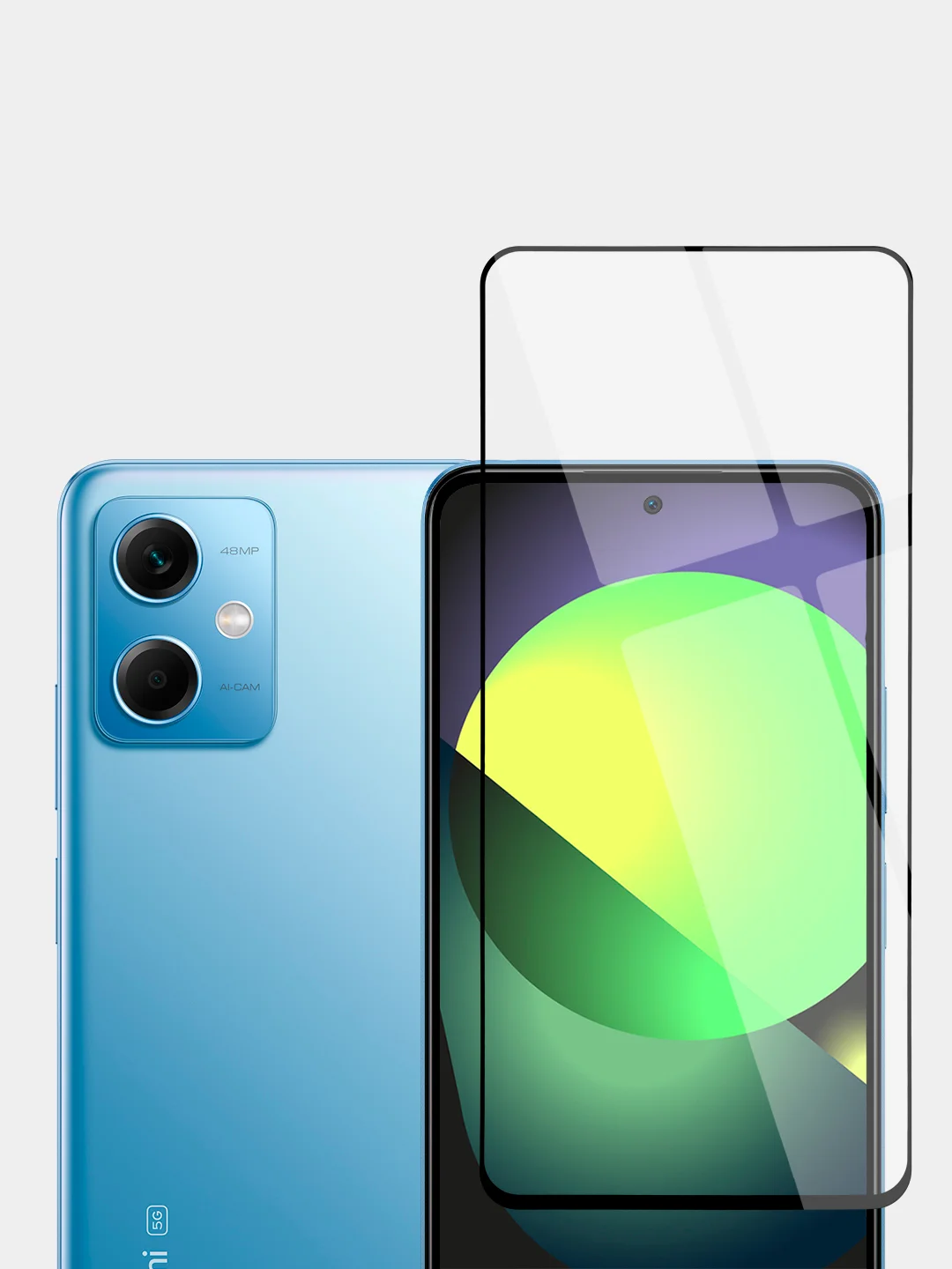 Прозрачный защитное стекло Broscorp для Xiaomi Redmi Note 12 5G, с олеофобным покрытием