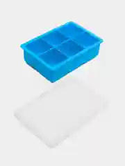 Голубой форма для льда с крышкой
