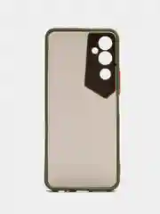 Оливковый чехол для Tecno Pova Neo 2 матовый, с цветными бортиками