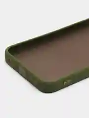 Оливковый чехол для Tecno Pova Neo 2 матовый, с цветными бортиками