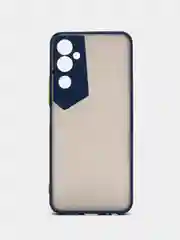 Синий чехол для Tecno Pova Neo 2 матовый, с цветными бортиками