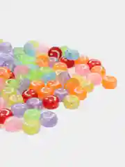 Разноцветный бусины акриловые для рукоделия круглые 100 штук