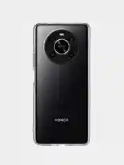 Прозрачный чехол для Honor X9 силиконовый BROSCORP с бортиком-защитой камер и сеткой от прилипания