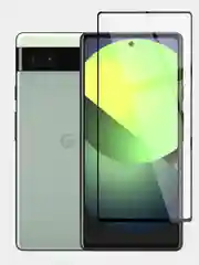 Прозрачный 1-2 шт стекло для Google Pixel 6A защитное BROSCORP с олеофобным покрытием и черной рамкой