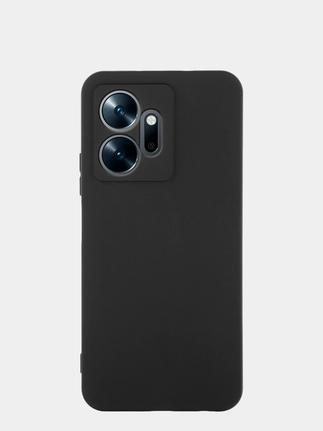 Черный чехол BROSCORP для Infinix Zero 20, матовый, силиконовый, тонкий, бортик вокруг камер
