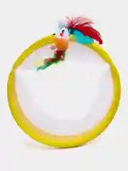 Лимонный тоннель для кошек, с игрушкой