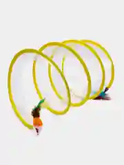 Лимонный тоннель для кошек, с игрушкой