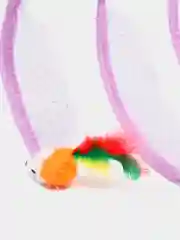 Сиреневый тоннель для кошек, с игрушкой