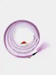 Сиреневый тоннель для кошек, с игрушкой