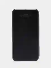 Черный чехол-книжка для Samsung Galaxy J 7 (2016), Samsung J7 (2016), Самсунг J 7 экокожа