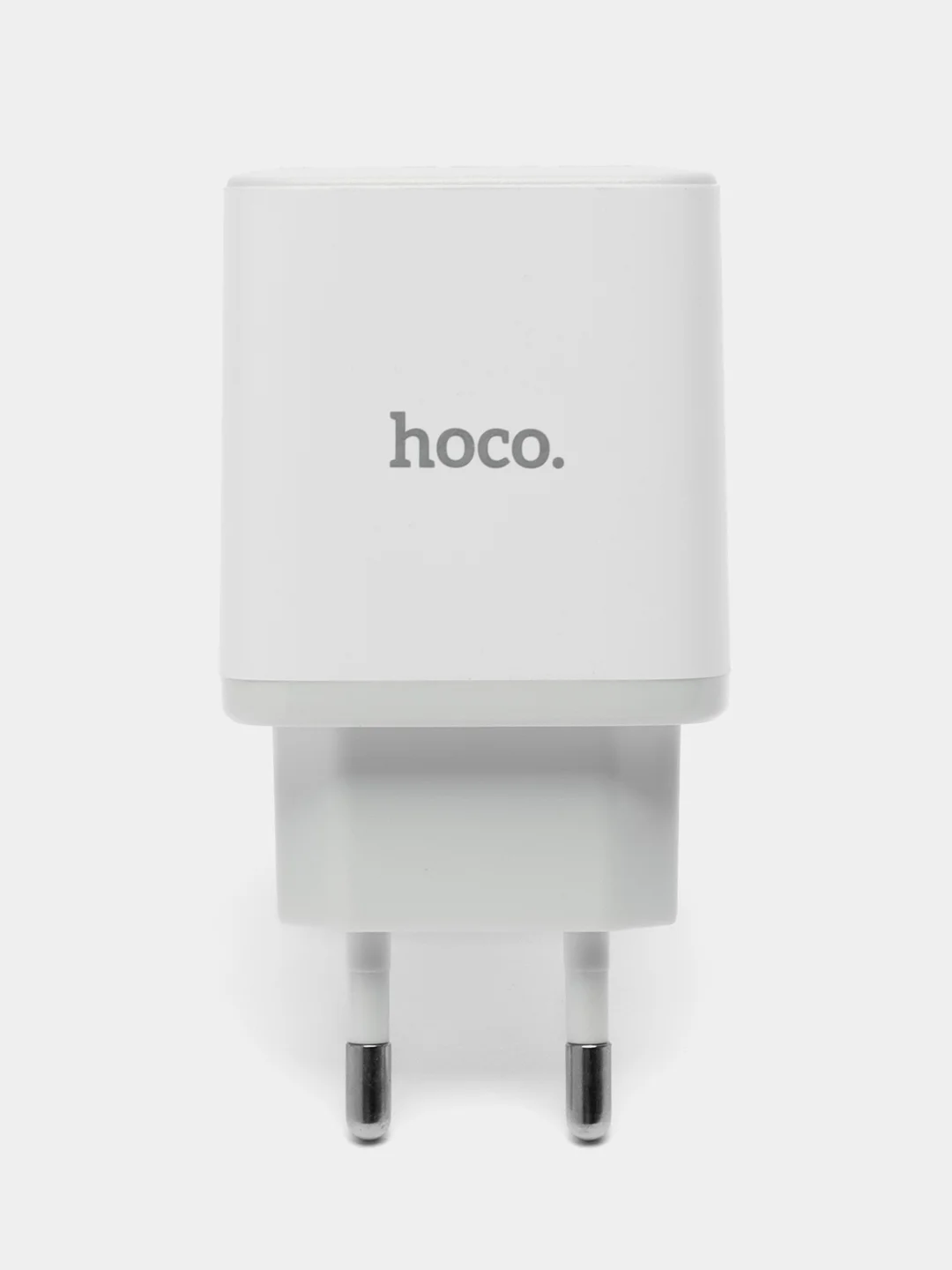 Белый блок питания 20W для быстрой зарядки QC3.0 Hoco C105A с двумя разъёмами