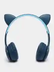 Темно-синий накладные Bluetooth-наушники More choice HW24kids, беспроводные наушники 200 мАч