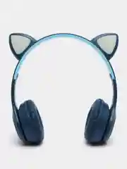 Темно-синий накладные Bluetooth-наушники More choice HW24kids, беспроводные наушники 200 мАч