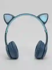 Темно-синий накладные Bluetooth-наушники More choice HW24kids, беспроводные наушники 200 мАч