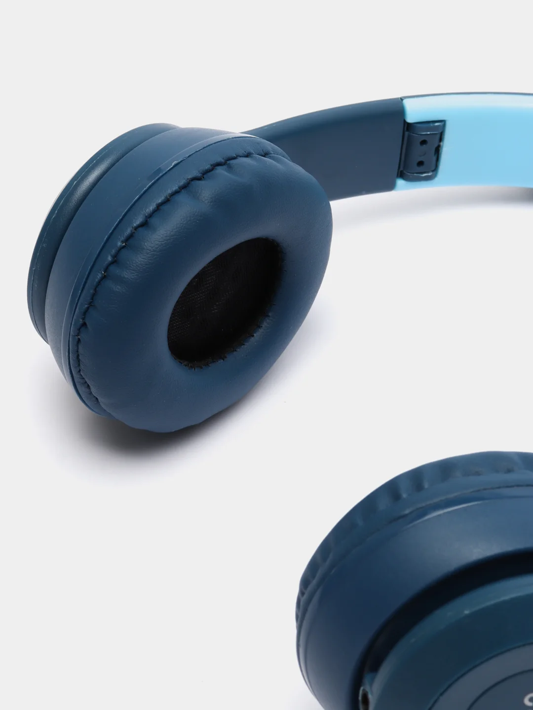Темно-синий накладные Bluetooth-наушники More choice HW24kids, беспроводные наушники 200 мАч