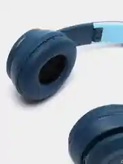 Темно-синий накладные Bluetooth-наушники More choice HW24kids, беспроводные наушники 200 мАч