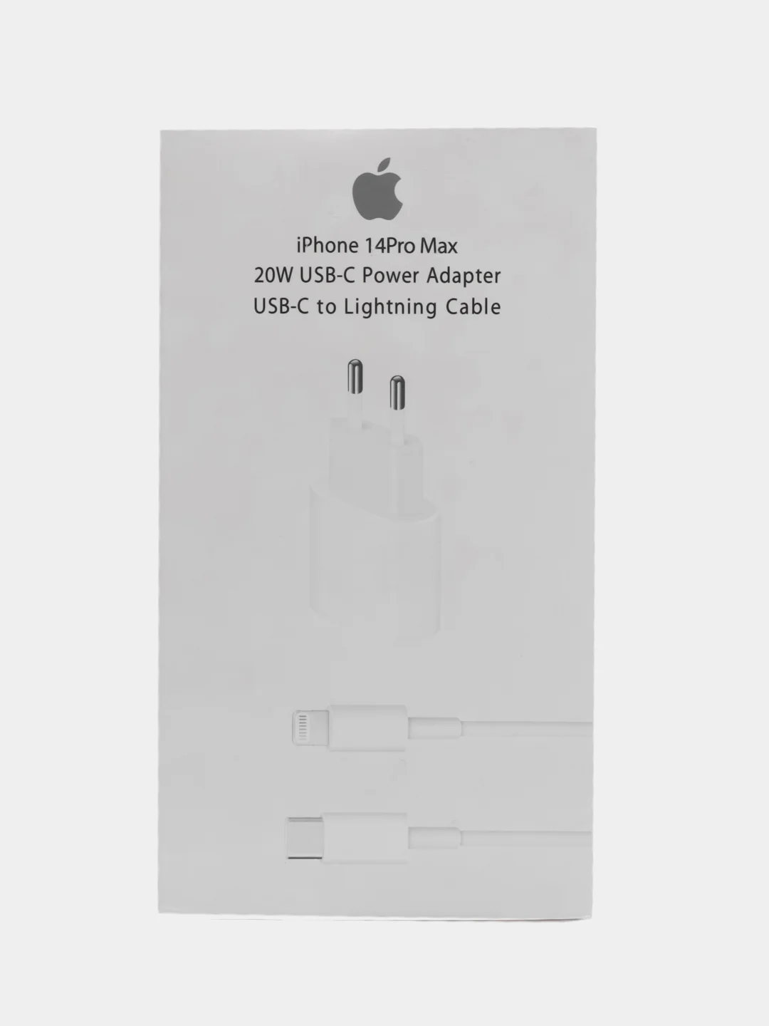 Белый зарядное устройство для iPhone, с кабелем Type-C-Lightning, 20W