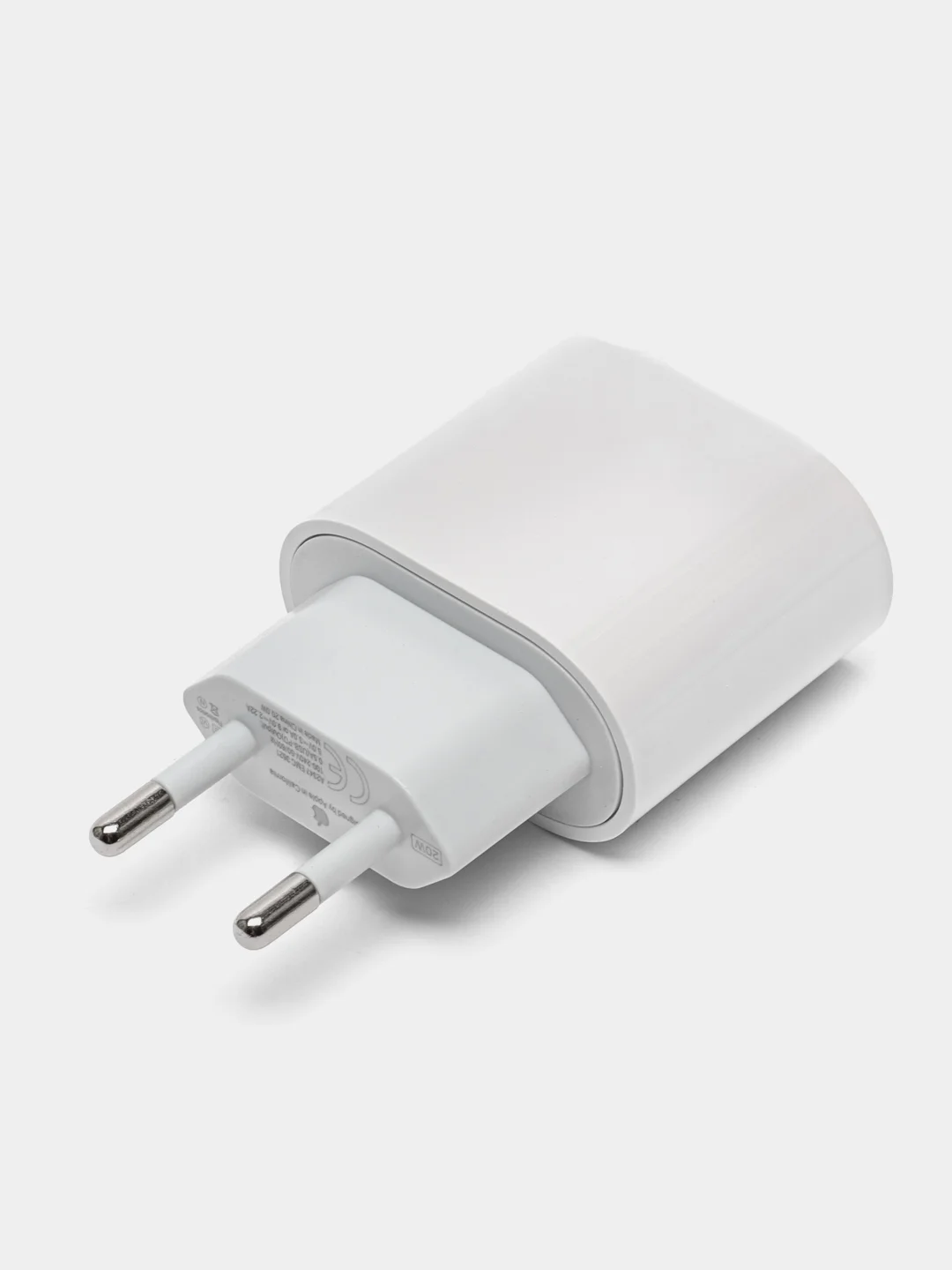 Белый зарядное устройство для iPhone, с кабелем Type-C-Lightning, 20W