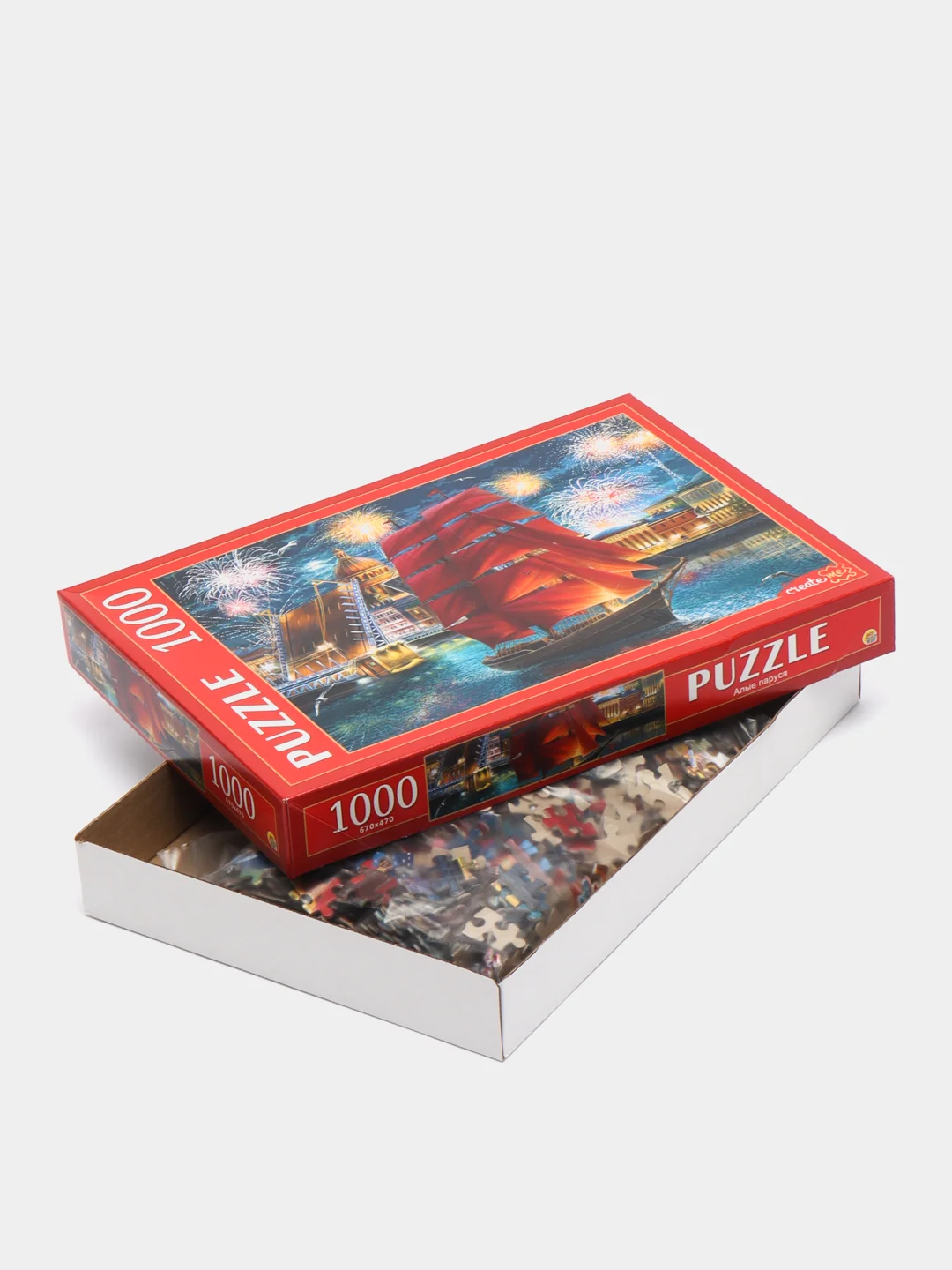 Кораллово-розовый пазлы, 1000 элементов