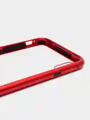 Красный чехол для IPhone XS Max магнитный с металической рамкой