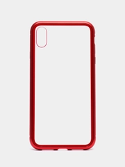 Чехол для IPhone XS Max магнитный с металической рамкой