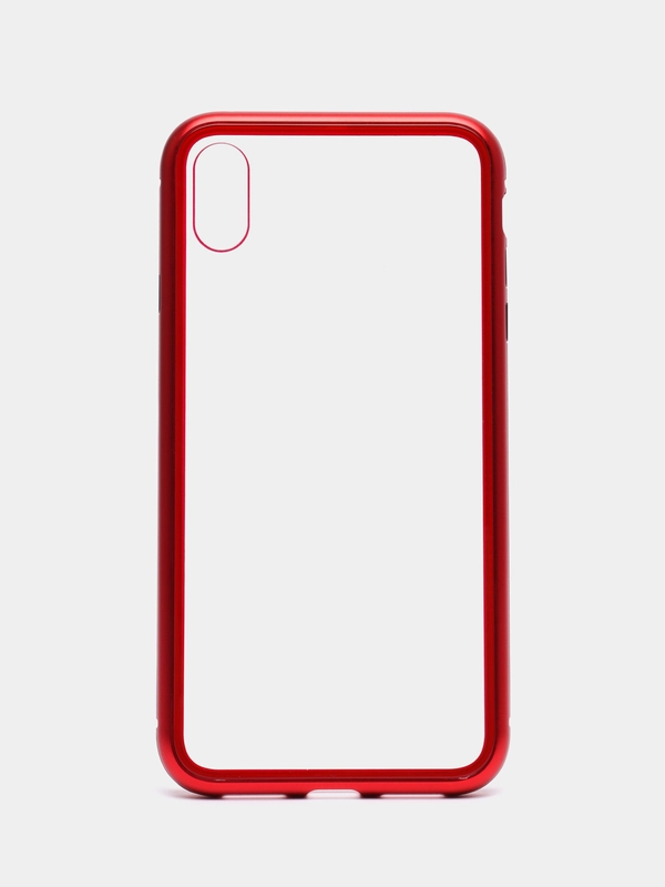 Чехол для IPhone XS Max магнитный с металической рамкой