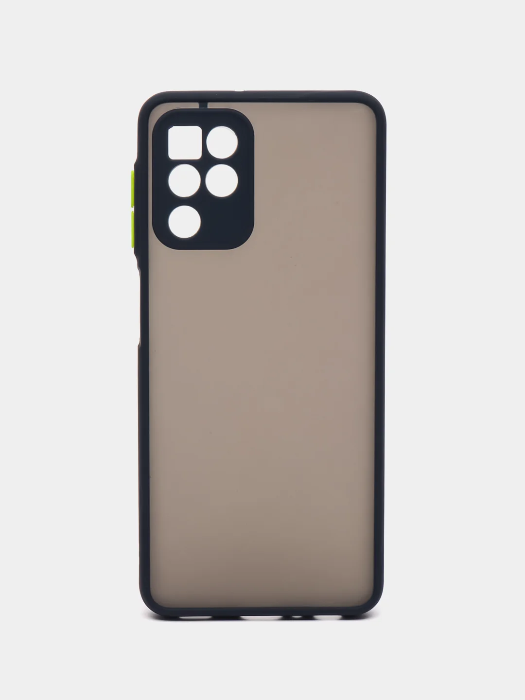 Синий накладка для Samsung A22 матовая с цветными краями, защита камеры