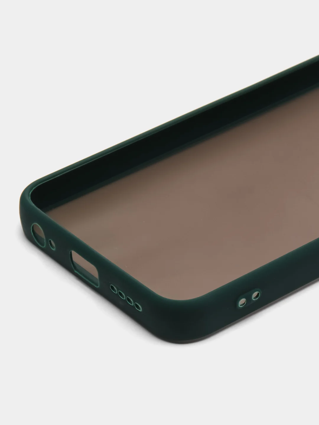Зеленый чехол для Tecno Pova Neo 2 матовый, с цветными бортиками