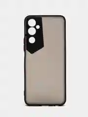 Черный чехол для Tecno Pova Neo 2 матовый, с цветными бортиками