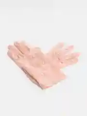 Розовый перчатки женские кружевные, прозрачные, ажурные, гипюровые