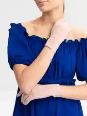 Розовый перчатки женские, кружевные, прозрачные, ажурные, гипюровые