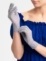 Серый перчатки женские, кружевные, прозрачные, ажурные, гипюровые