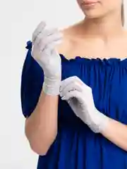 Серый перчатки женские, кружевные, прозрачные, ажурные, гипюровые