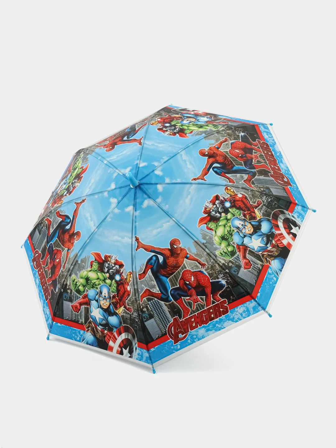 Черный зонт детский "Герои Marvel"