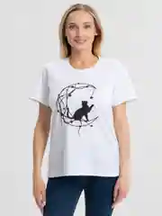 Белый женская футболка
