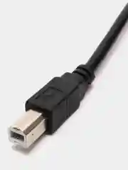 Черный кабель провод для принтера, сканера USB BM (шт)-АM (шт) USB 2.0, МФУ, 1,5 м шнур